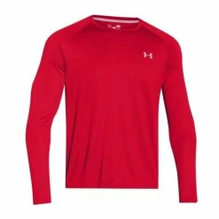 Under Armour Men's Tech Long Sleeve Tee - Red